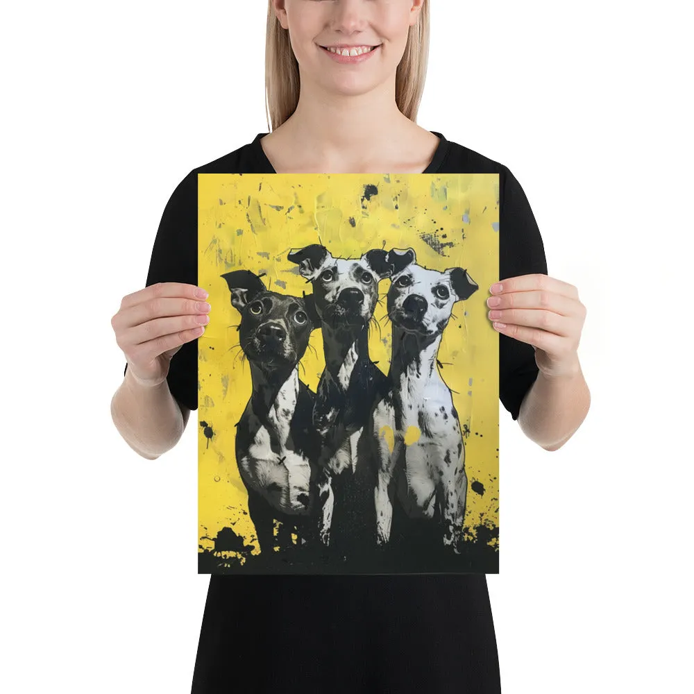 3 Dog Night Dog Art Poster Print