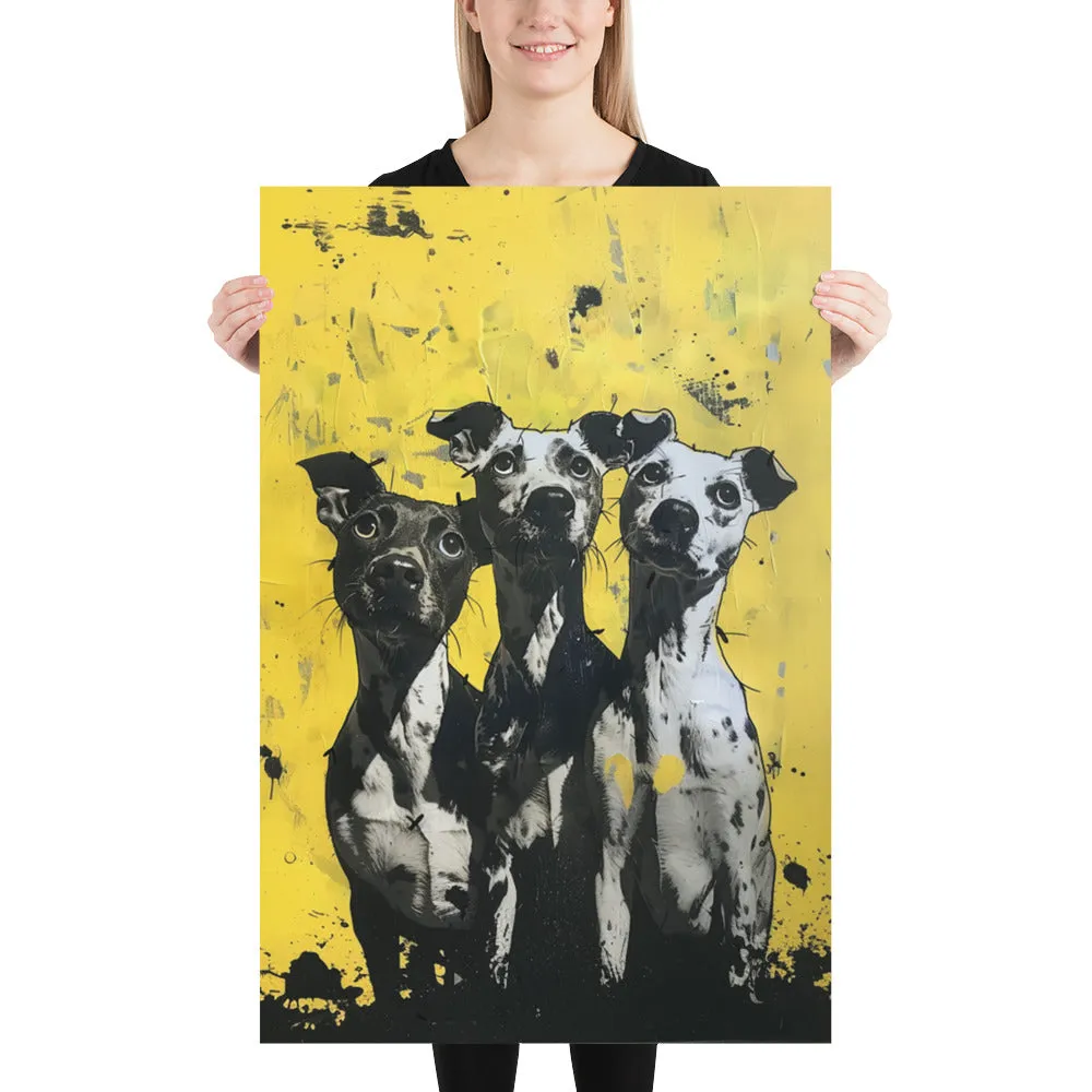 3 Dog Night Dog Art Poster Print