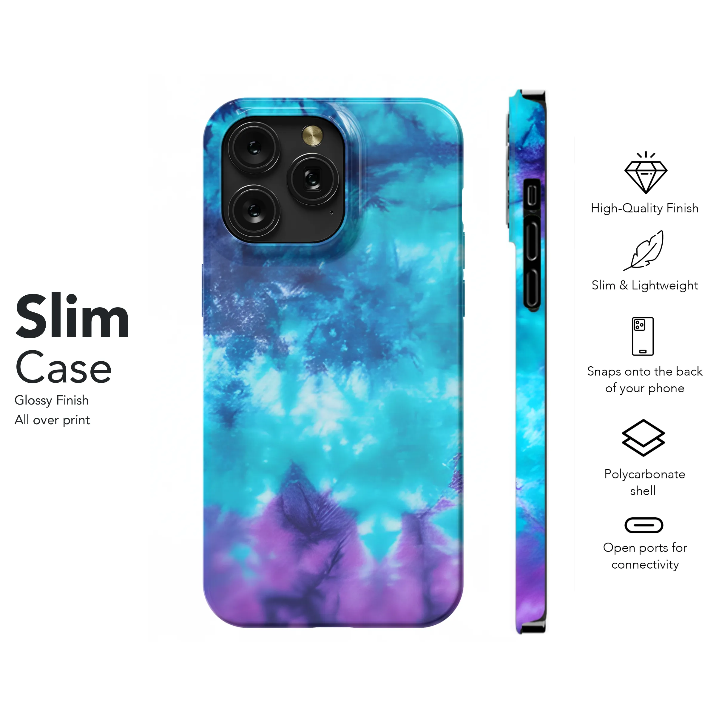 Abstract Tie Dye Phone Case iPhone Samsung Cover Pixel 3809