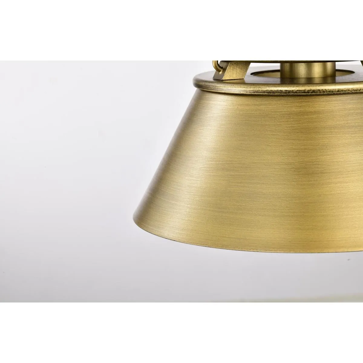 Adina 10 in. Pendant Light Natural Brass Finish