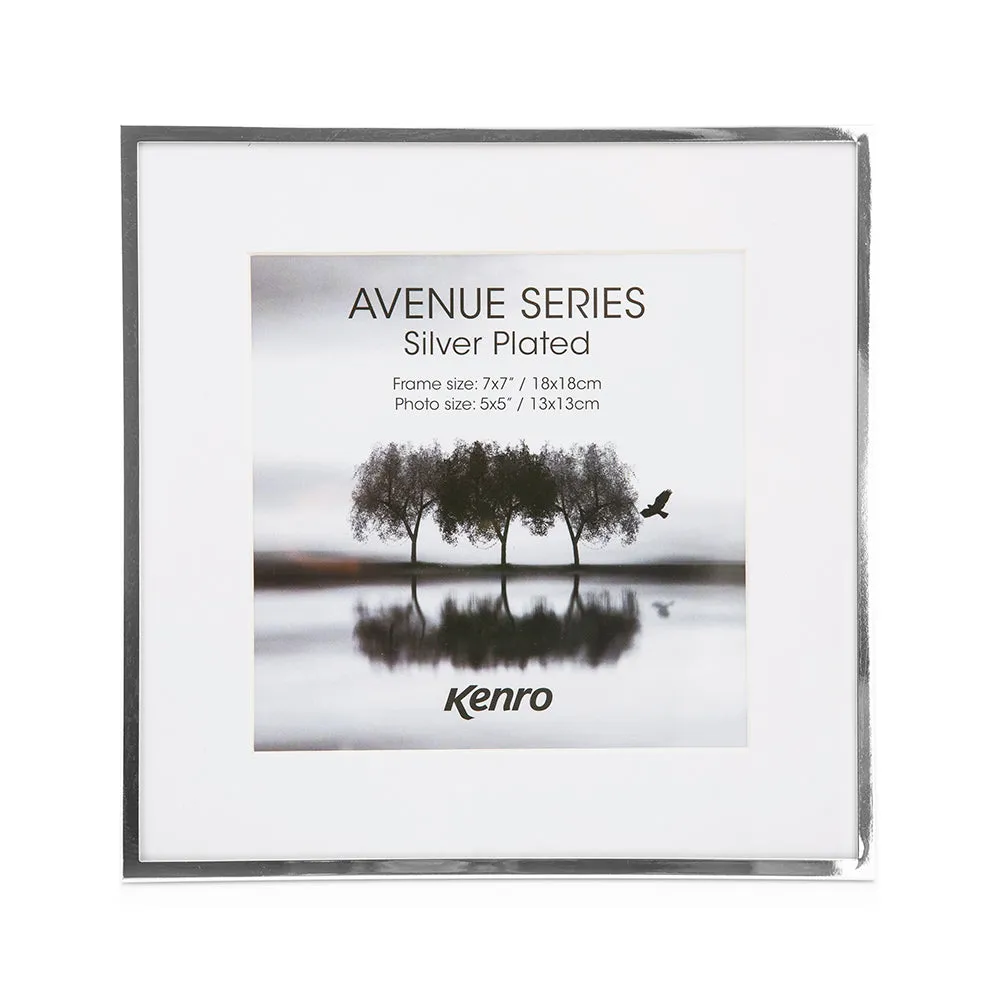Avenue Series Silver Plated Photo Frames