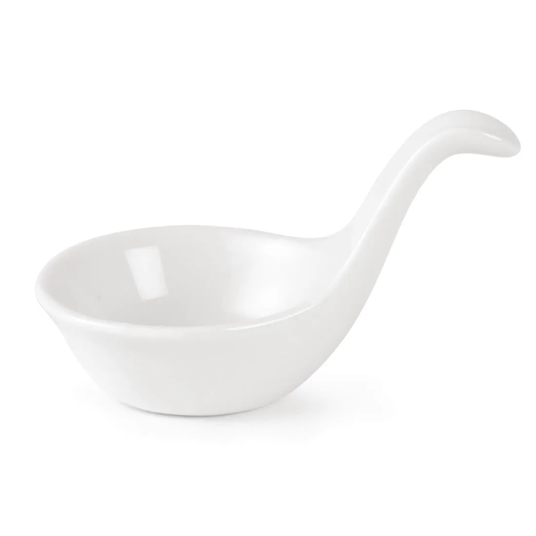 DK801 Olympia Miniature Spoon Shape Dipping Bowls 57x 57mm (Pack of 12)
