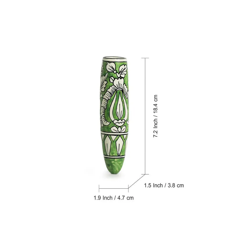 Mughal Mural Magnetic Fridge Planter - Set Of Two