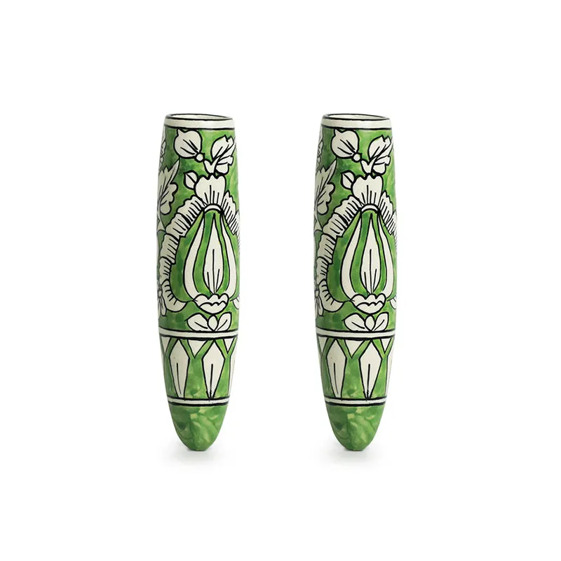 Mughal Mural Magnetic Fridge Planter - Set Of Two