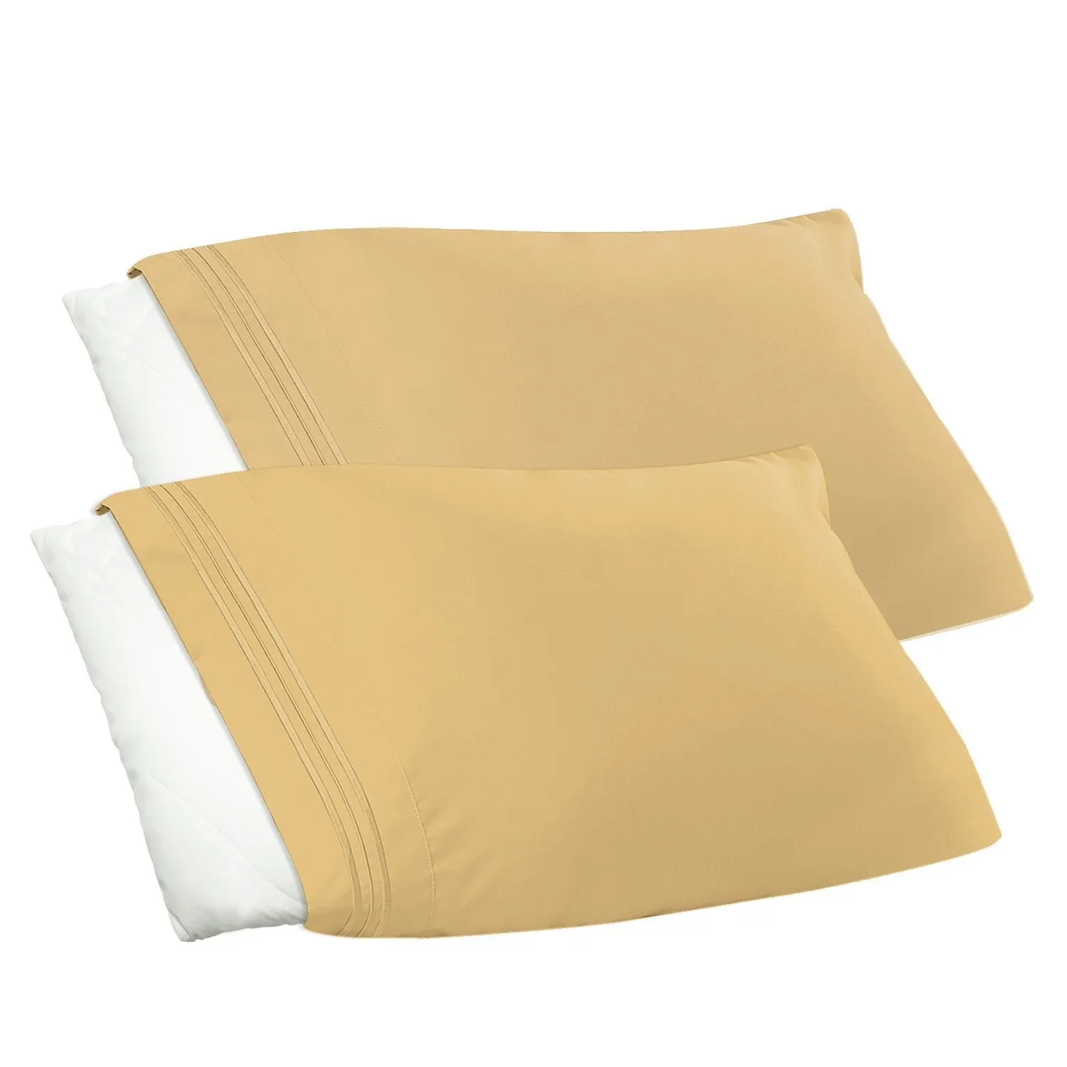 Nestl Bedding Soft Pillow Case Set of 2 - Double Brushed Microfiber Hypoallergenic Pillow Covers - 1800 Series Premium Bed Pillow Cases