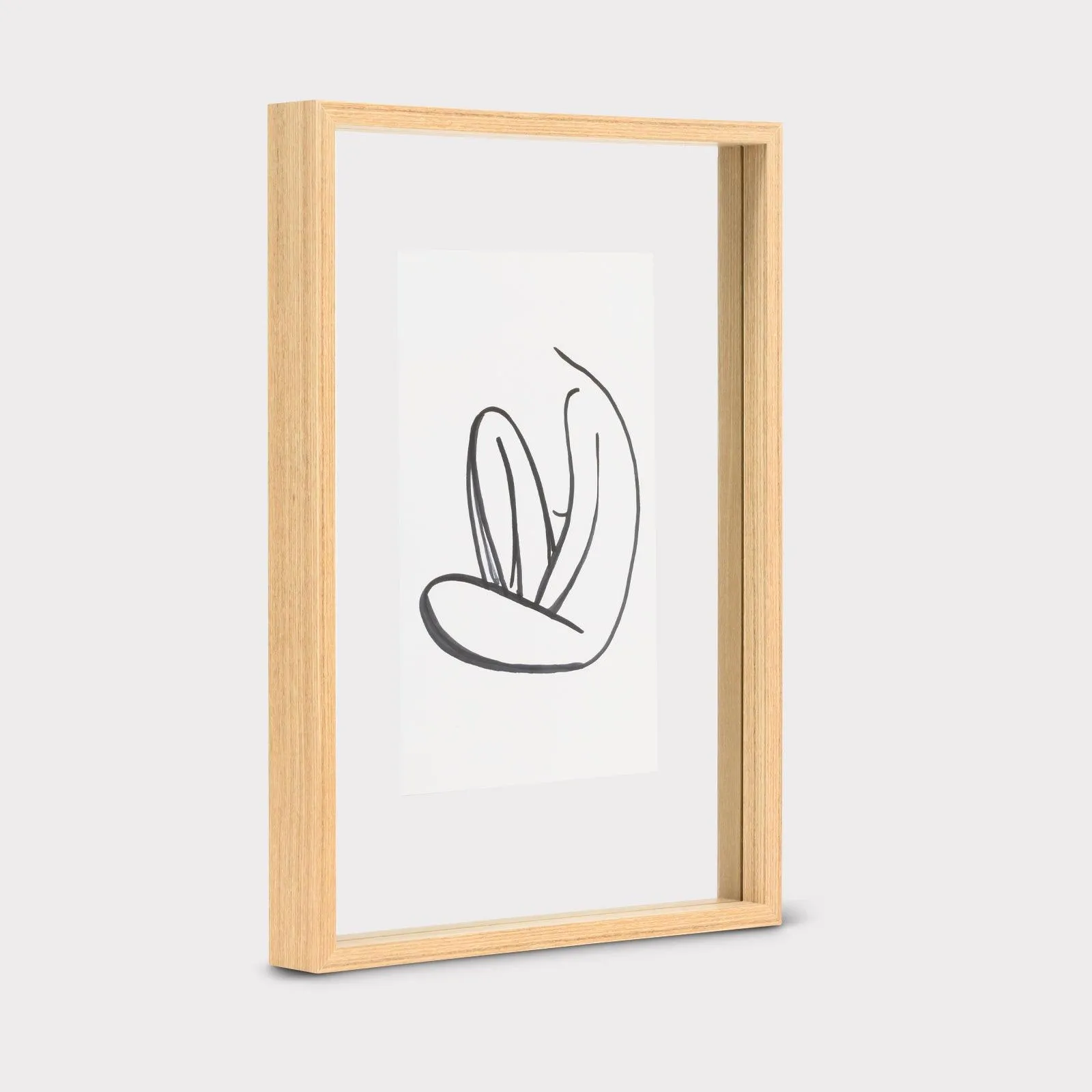 Photo frame Floating Aesthetic L, Natural