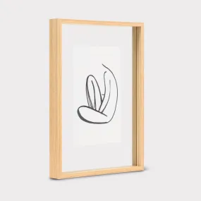 Photo frame Floating Aesthetic L, Natural