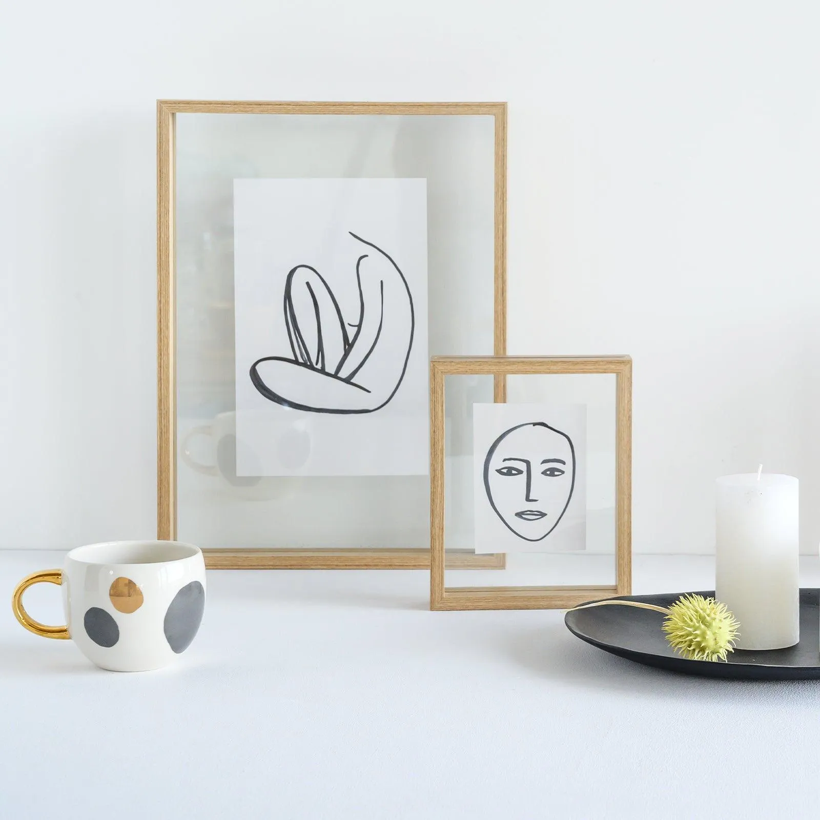 Photo frame Floating Aesthetic L, Natural