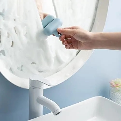 Portable T-Shaped Descaling Glass Brush, Bathroom Toilet Glass Mirror Wiper Pack of 2