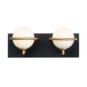 Revolve 13 in. 2 Lights LED Vanity Light Gold Finish