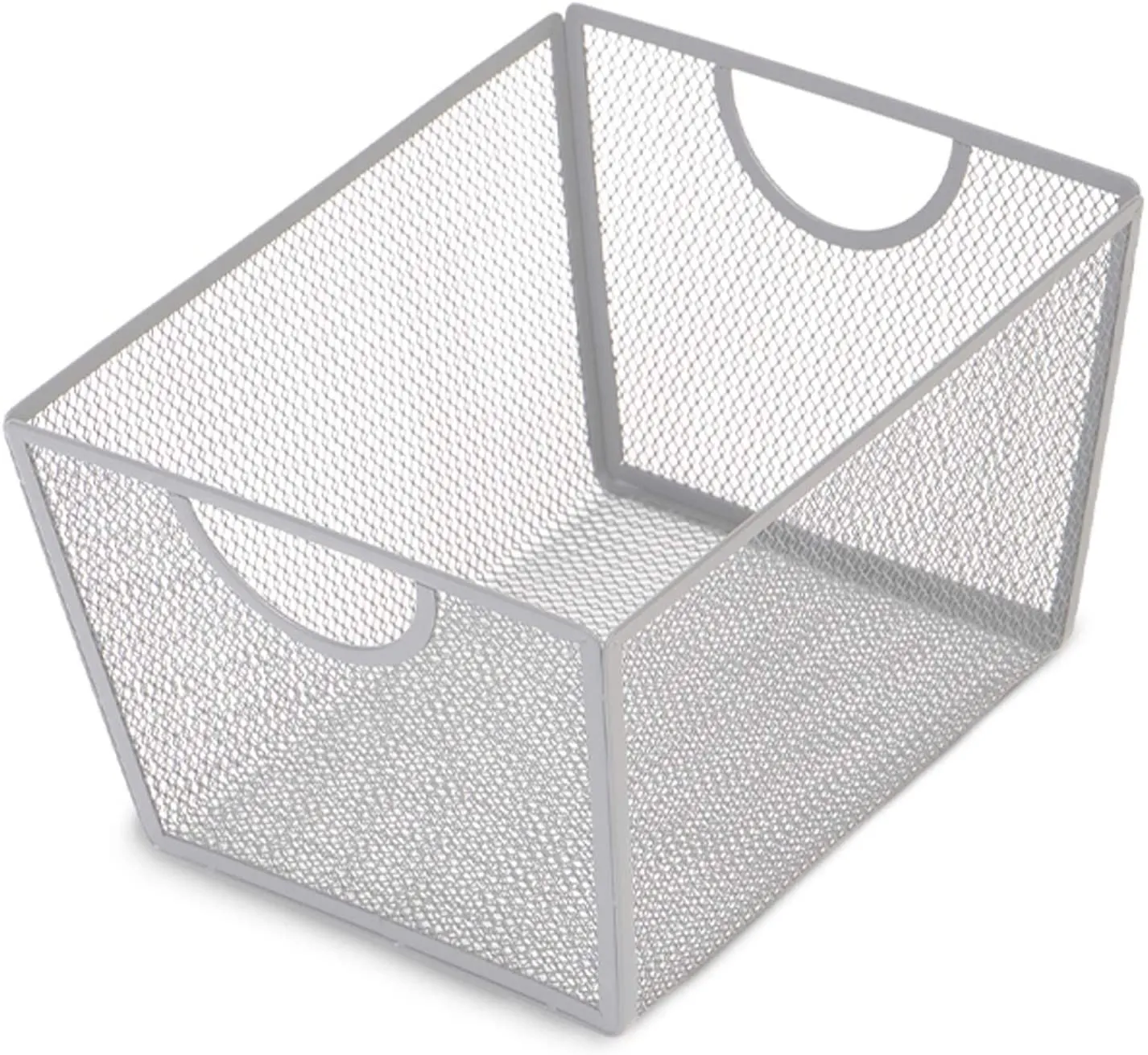 Steel Mesh Basket Organizers with Handles - Set of 6