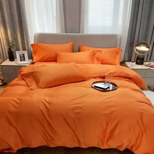 White Grey Duvet Cover Sets Solid Color